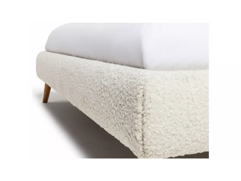 Habitat Marshmallow Boucle Kingsize Bed + 2000 Pocket Mattress - Cream