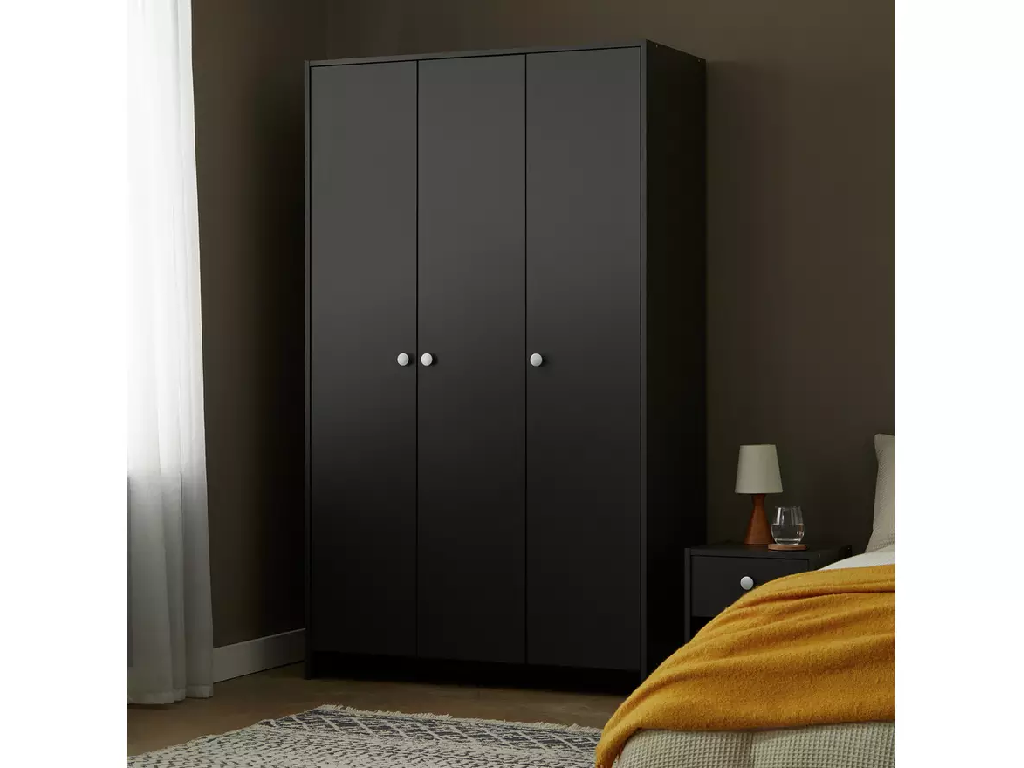 Seville 3 Door Wardrobe - Anthracite