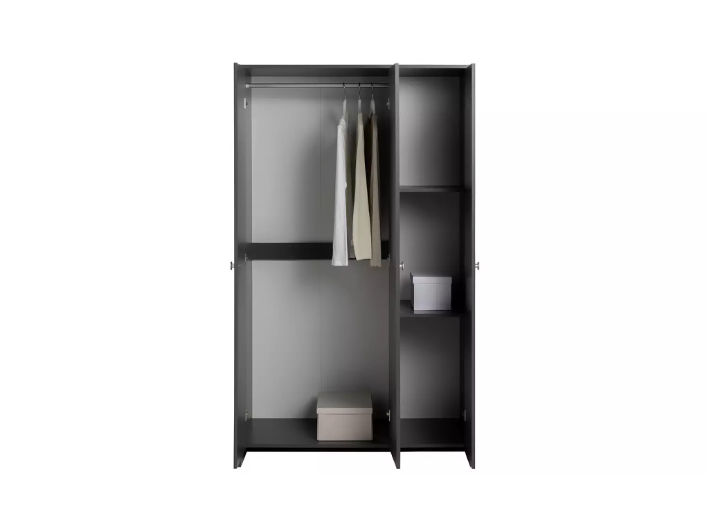 Seville 3 Door Wardrobe - Anthracite