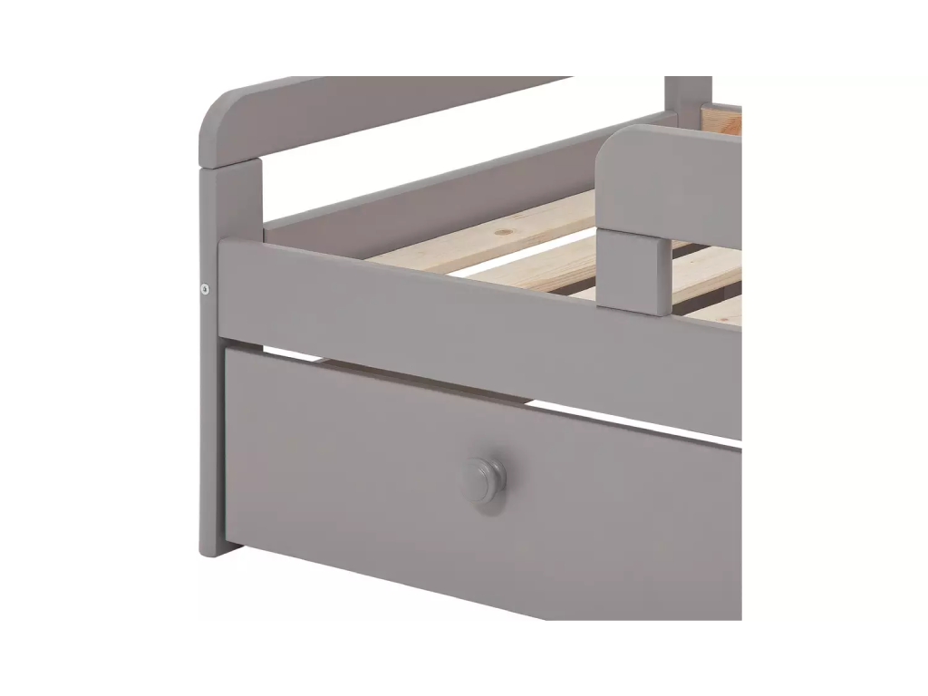 Habitat Ellis Toddler Bed Frame with Drawer - Grey