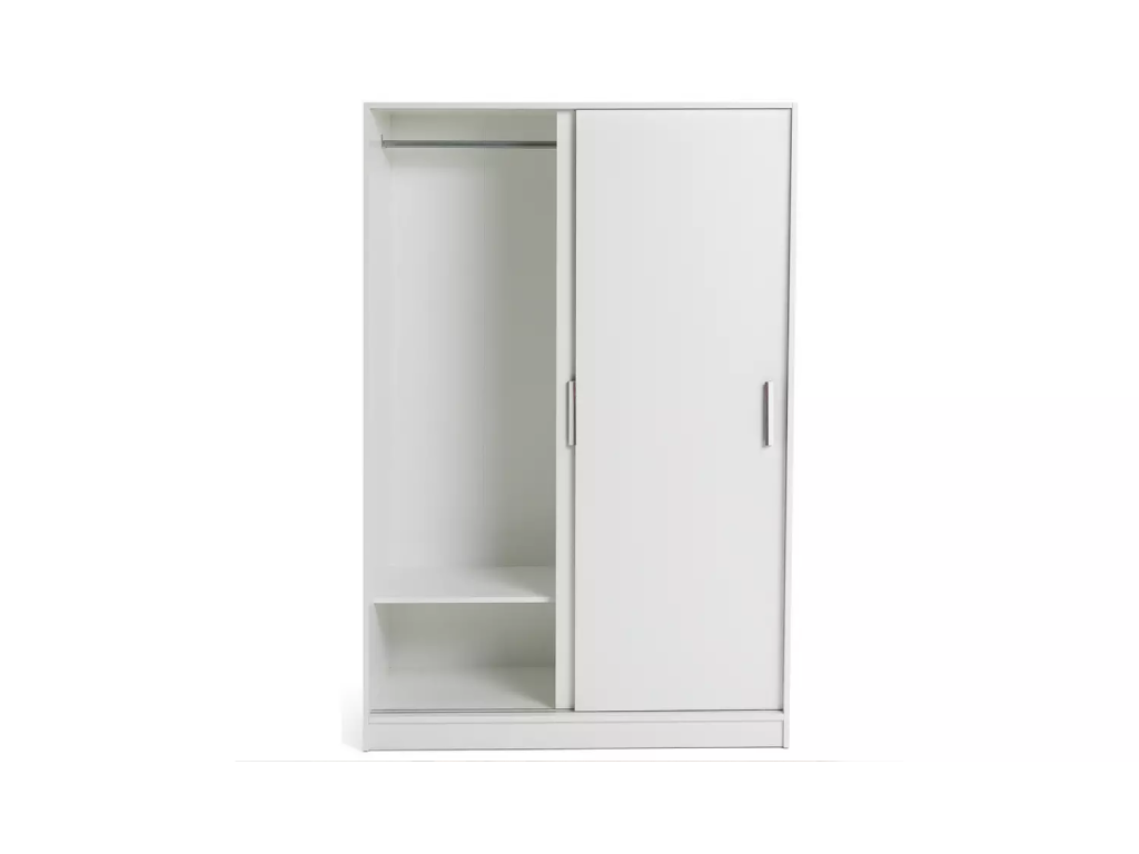 Nova 2 Door Sliding Wardrobe - White