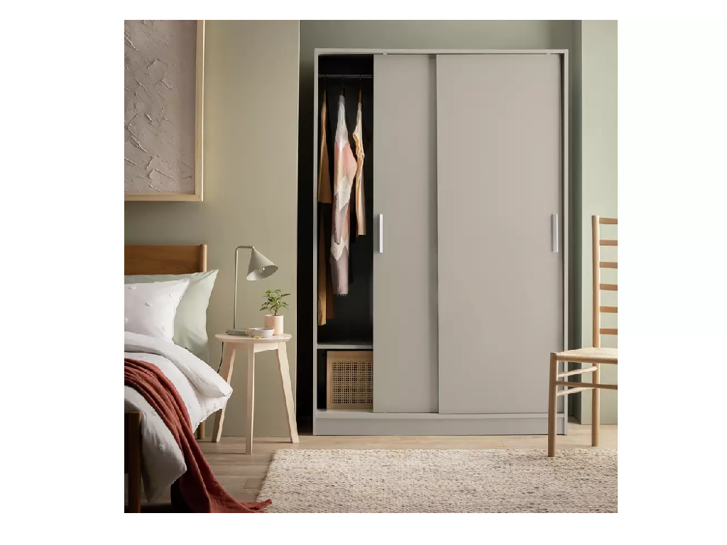 Nova 2 Door Sliding Wardrobe - Beige
