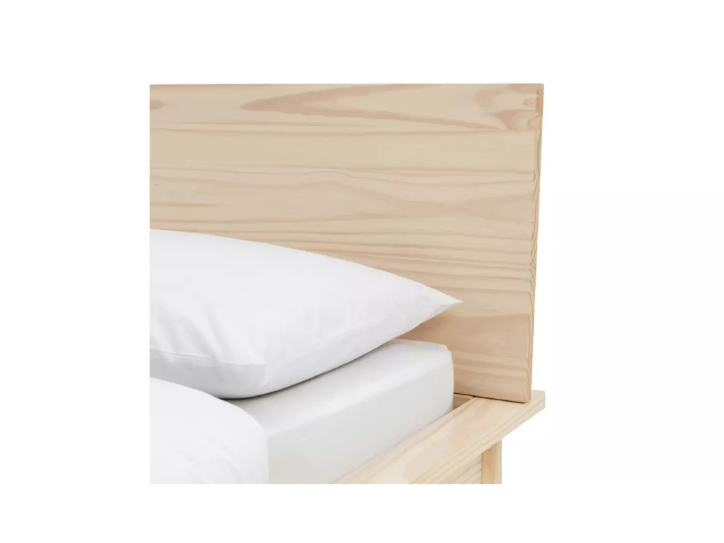 Akio Double Wooden Platform Bed Frame - Natural