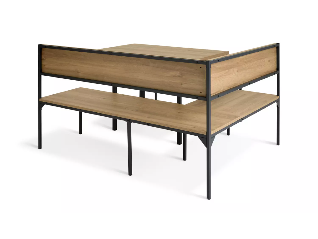 Loft Living Dining Table & 2 Benches