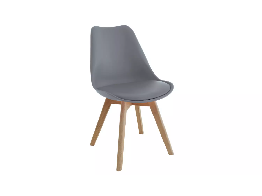 Habitat Jerry Pair of Dining Chair - Grey
