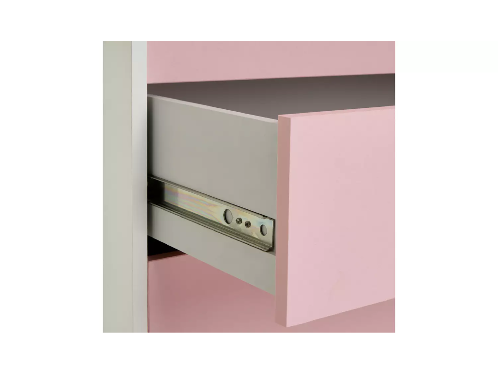 Kids Malibu 2 Door 4 Drawer Wardrobe - Pink