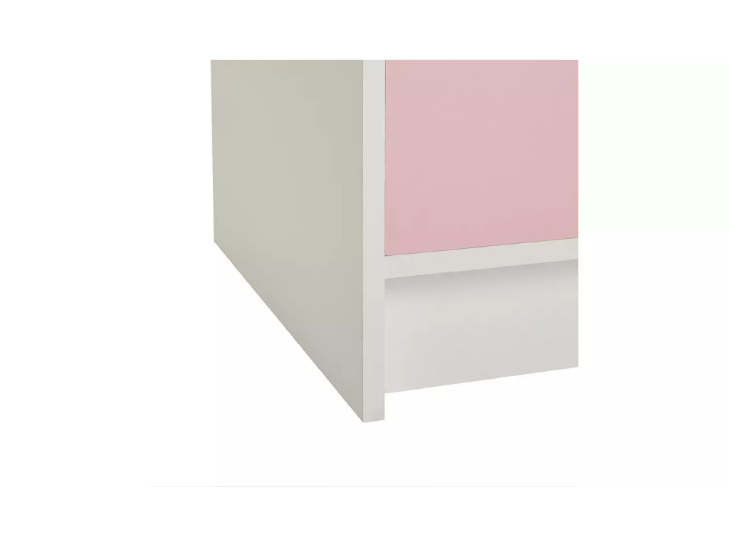 Kids Malibu 2 Door 4 Drawer Wardrobe - Pink