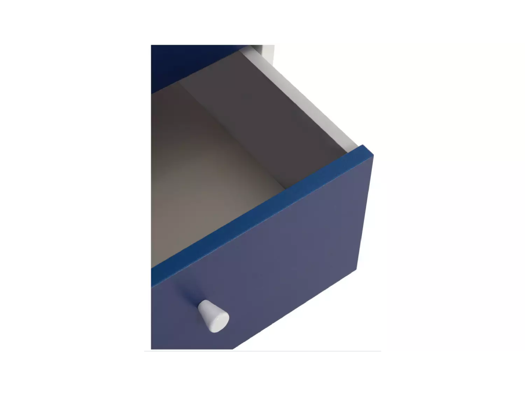 Malibu Kids 2 Door 2 Drawer Wardrobe White & Blue