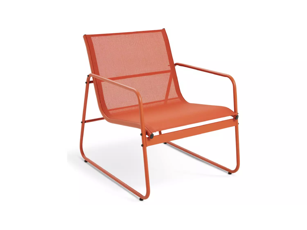 Habitat Cali 4 Seater Metal Patio Set - Orange