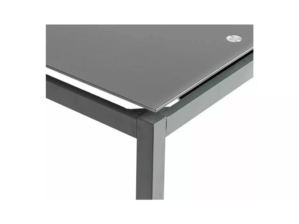 Lido Extending Grey Dining Table & 6 Grey Chairs