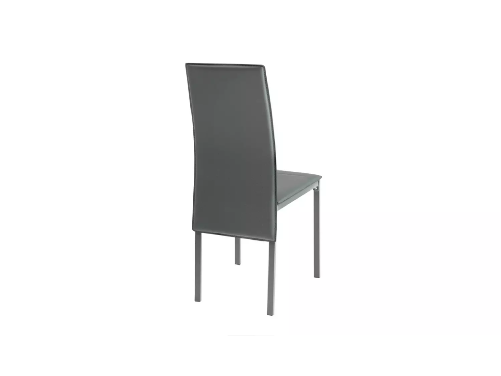 Lido Extending Grey Dining Table & 6 Grey Chairs