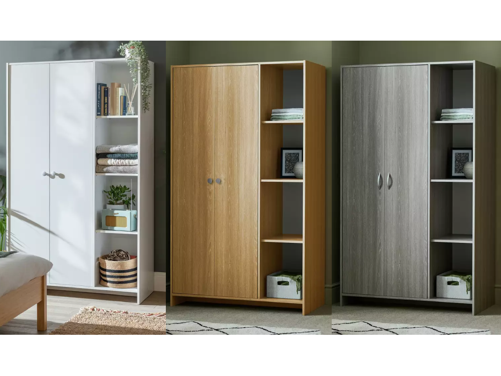 Seville 2 Door Open Shelf Wardrobe