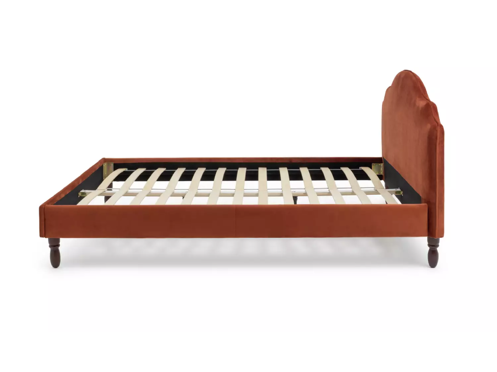 Habitat Sophia Double Velvet Bed Frame - Orange