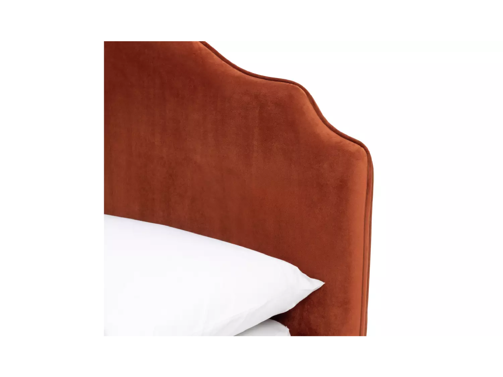 Habitat Sophia Double Velvet Bed Frame - Orange