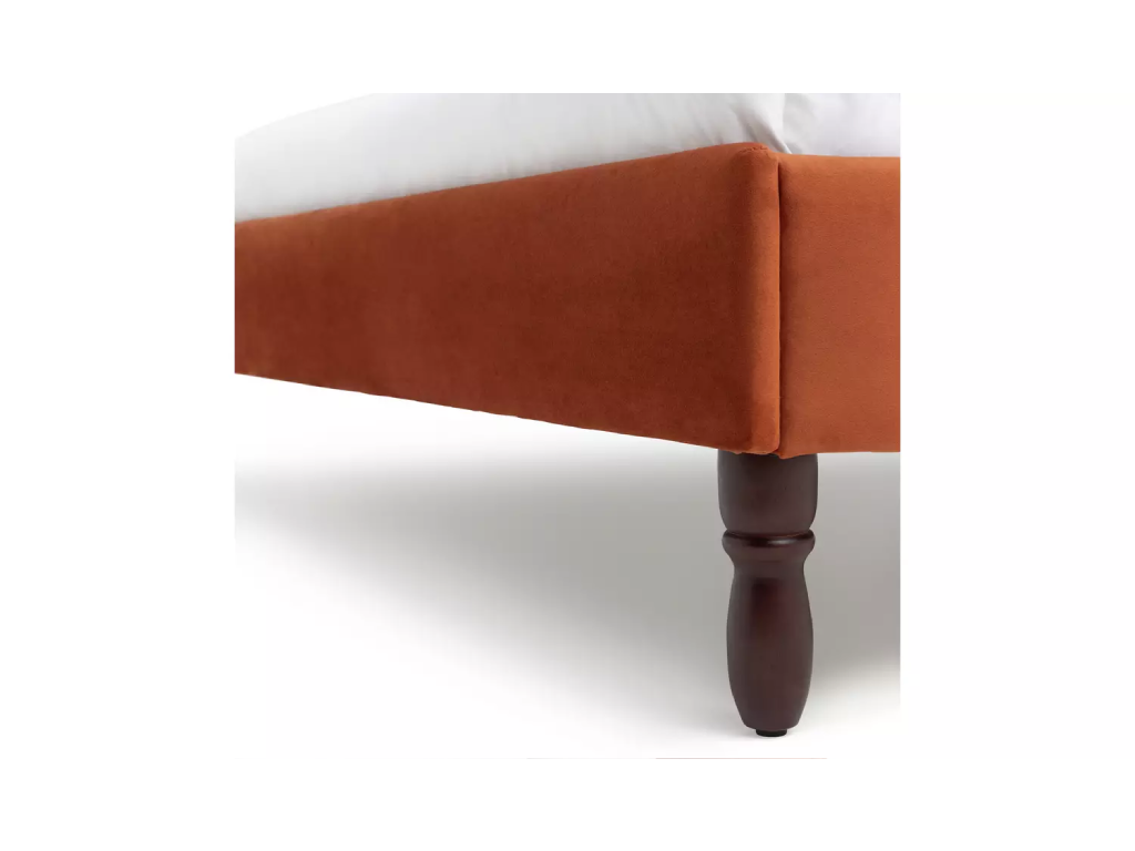 Habitat Sophia Double Velvet Bed Frame - Orange