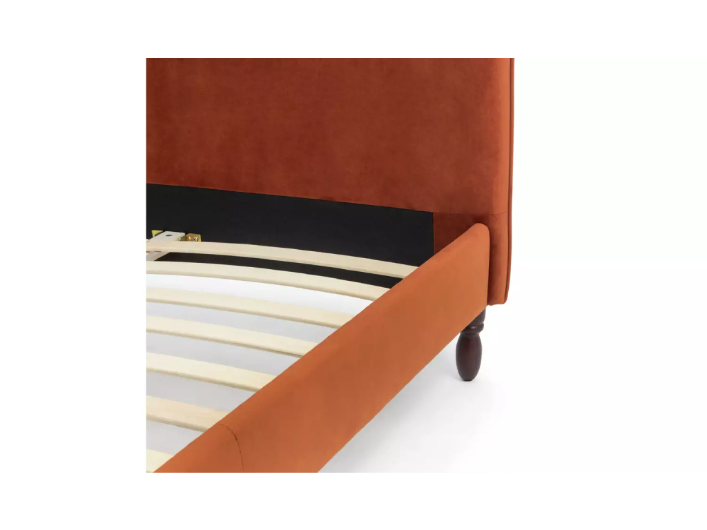 Habitat Sophia Double Velvet Bed Frame - Orange