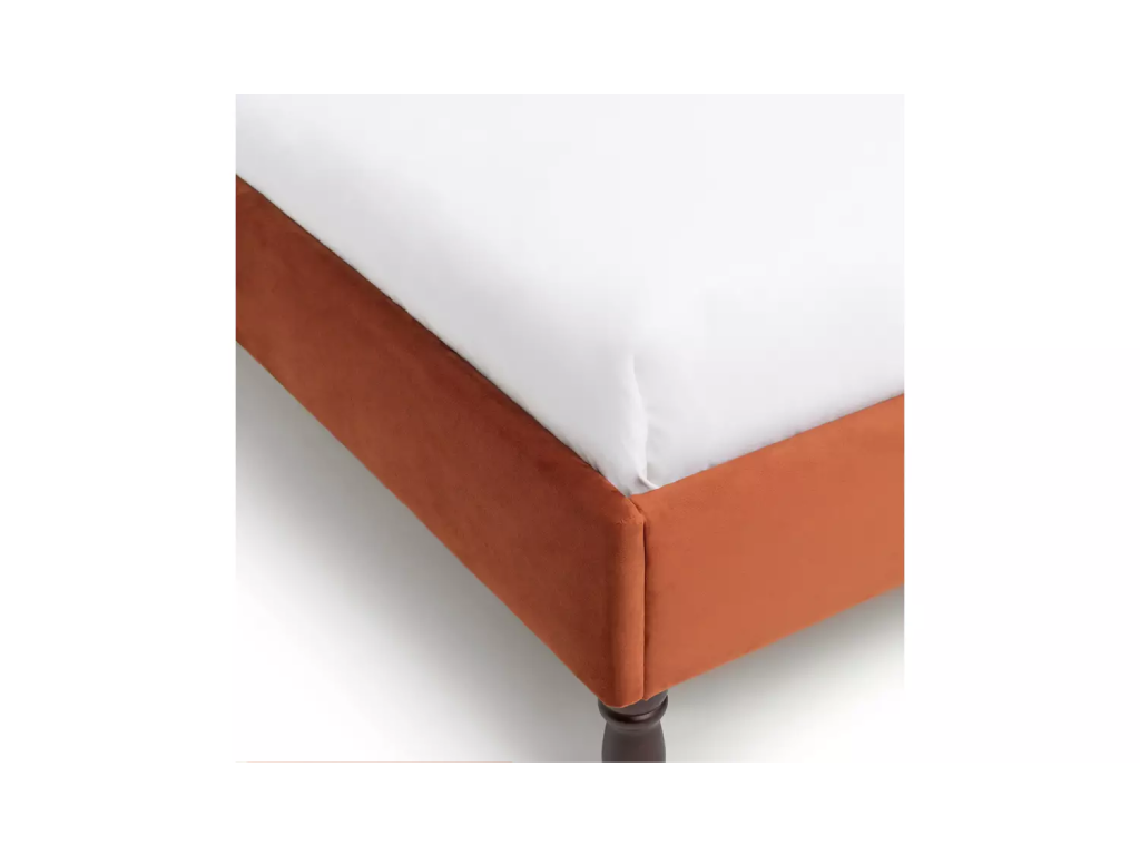 Habitat Sophia Double Velvet Bed Frame - Orange