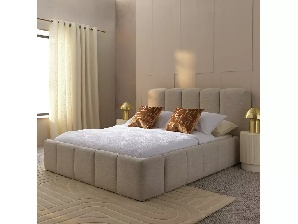 Habitat Malone Superking End Lift Ottoman Bed - Cream