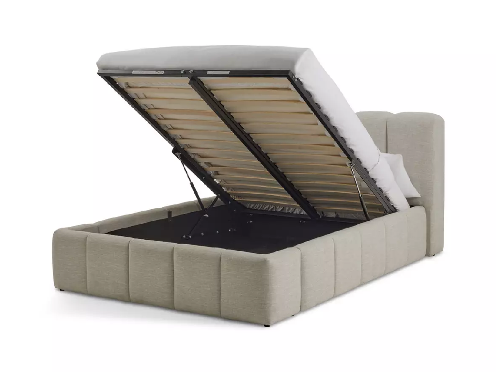Habitat Malone Superking End Lift Ottoman Bed - Cream