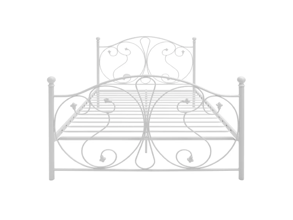 Marietta Small Double Metal Bed Frame - White