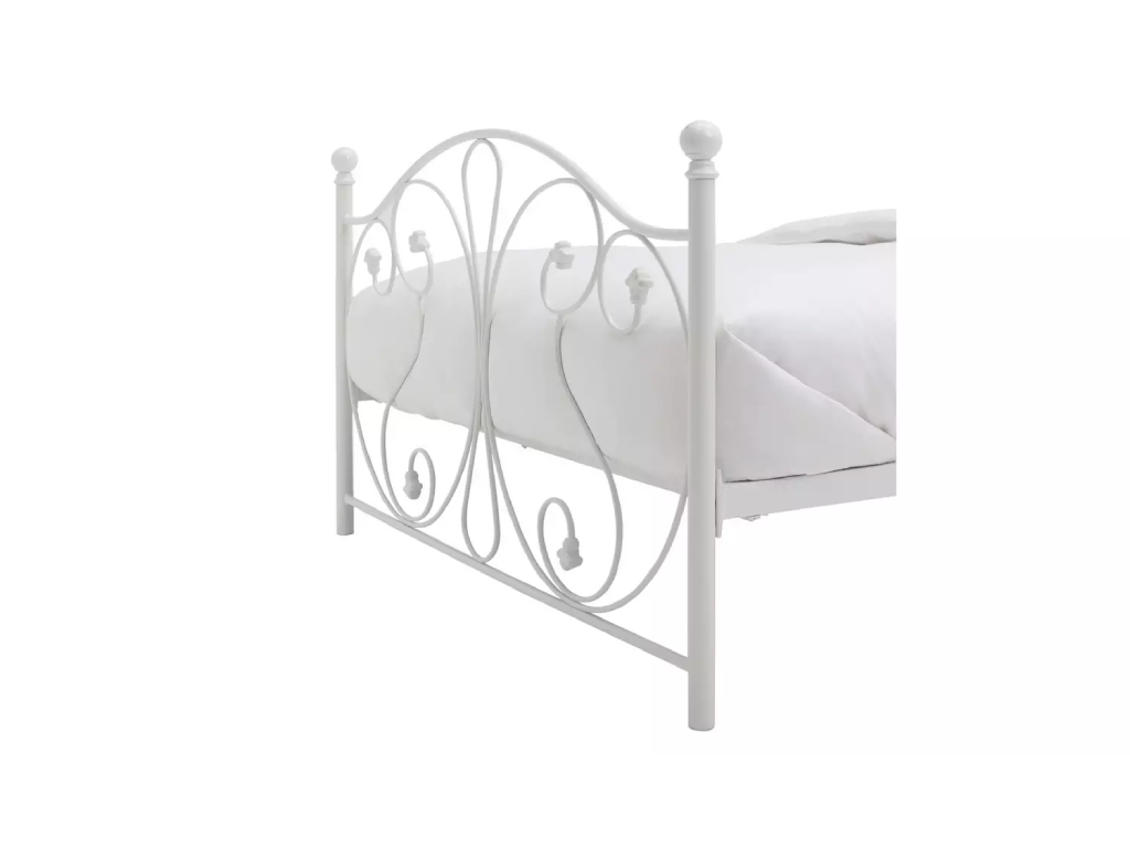 Marietta Small Double Metal Bed Frame - White