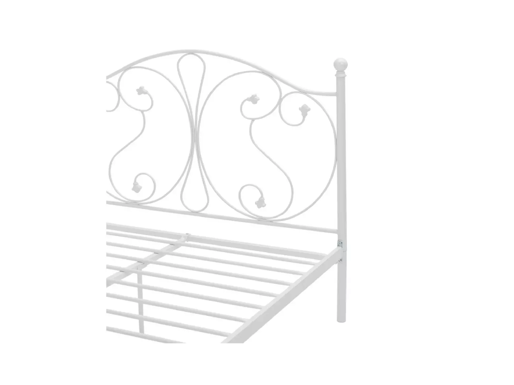 Marietta Small Double Metal Bed Frame - White