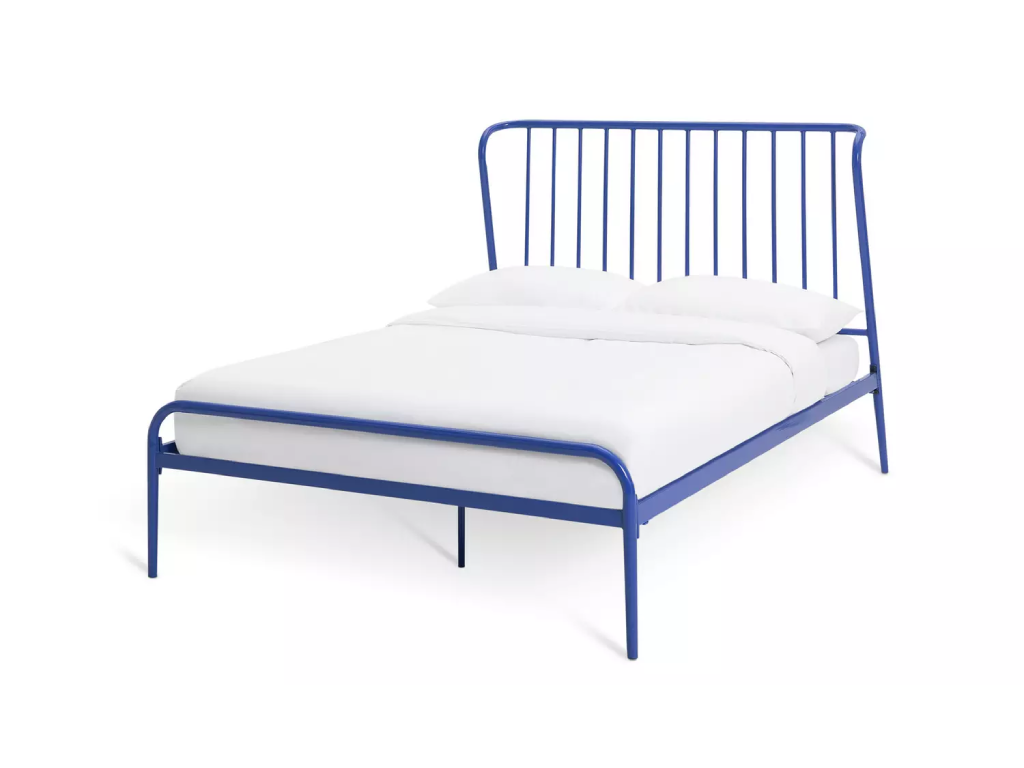 Habitat Kanso Small Double Metal Bed Frame - Blu