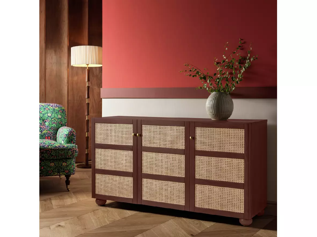 Habitat x Morris & Co. Perton 3 Door Walnut Sideboard