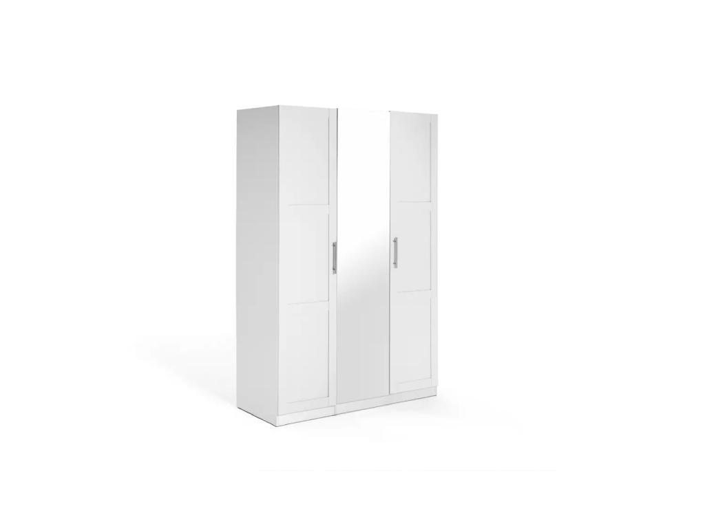 Habitat Munich Panelled 3 Door Mirror Wardrobe