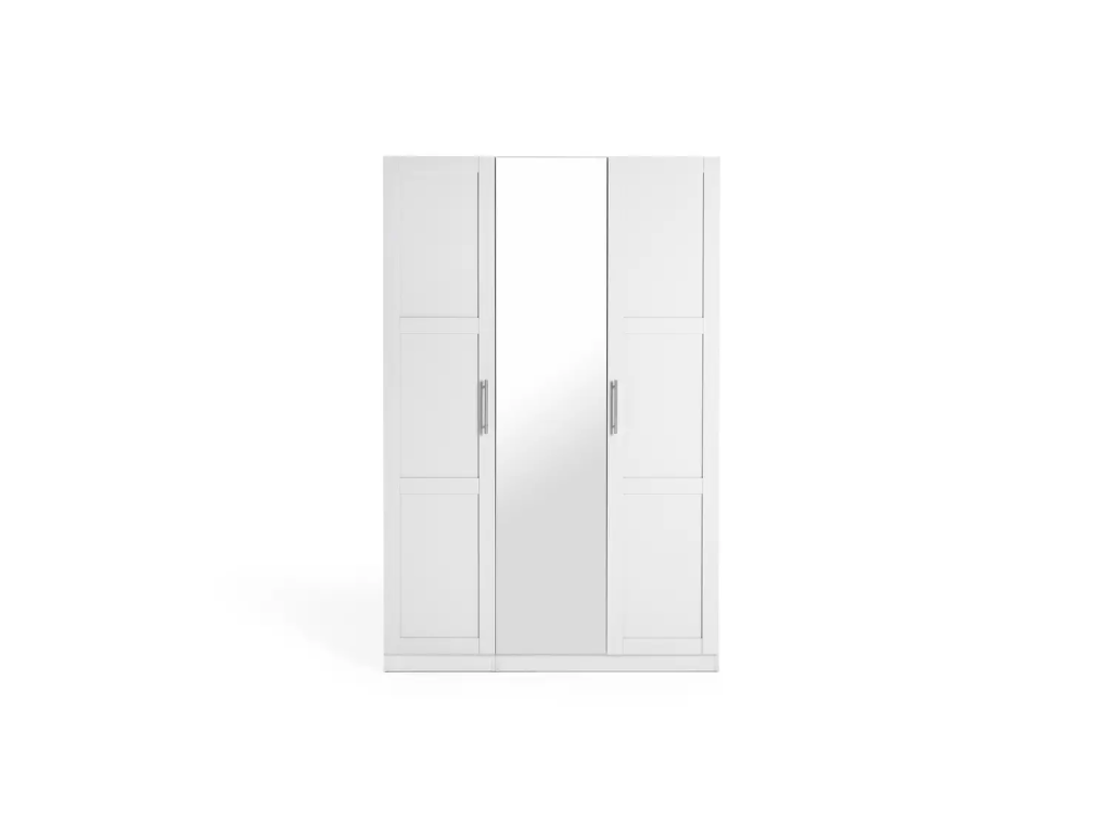 Habitat Munich Panelled 3 Door Mirror Wardrobe