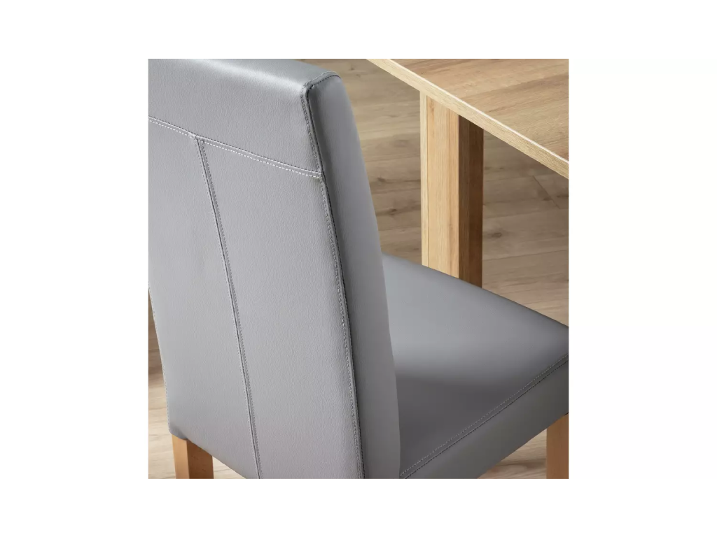 Pair of Midback Dining Chairs - Grey
