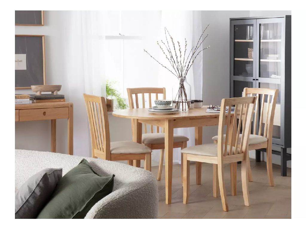 Banbury Pair of Solid Wood Dining Chairs - Oak