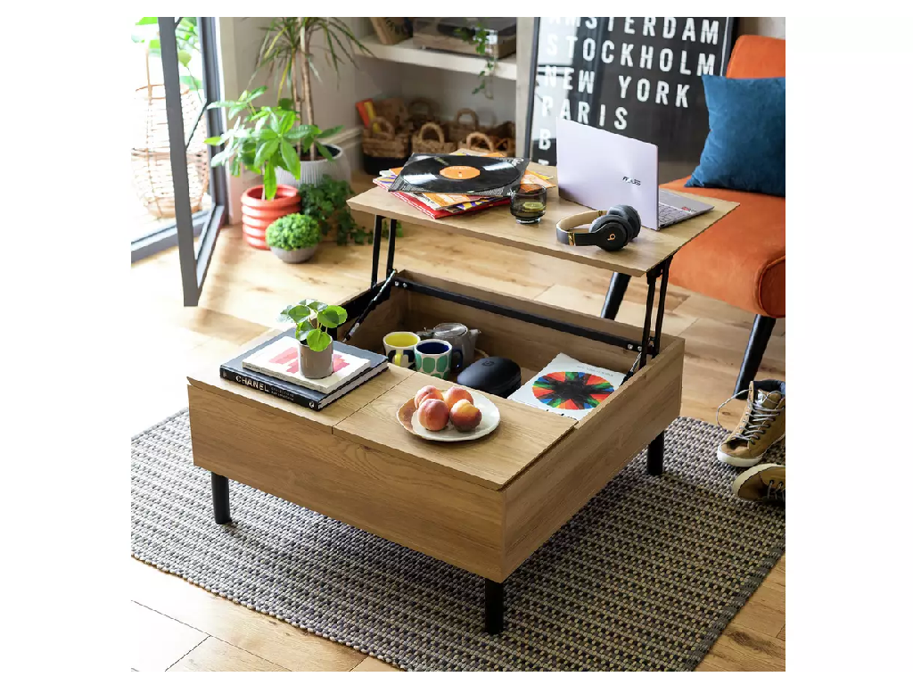 Loft Living Lift Up Coffee Table - Natural