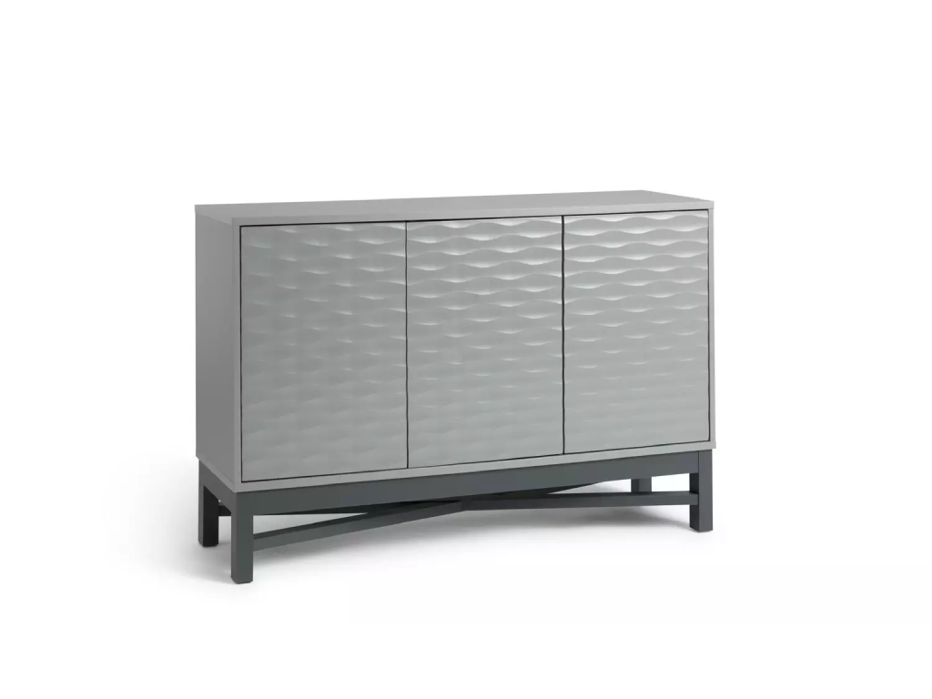 Habitat Zander Textured Large Sideboard - Grey