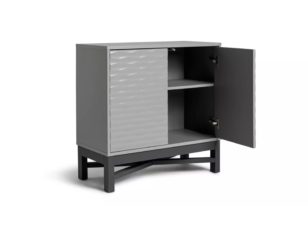 Habitat Zander Textured Small Sideboard - Grey