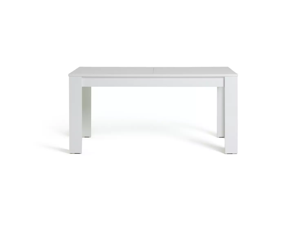 Miami Gloss Extending 8 Seater Dining Table Only - White - 160-200cm