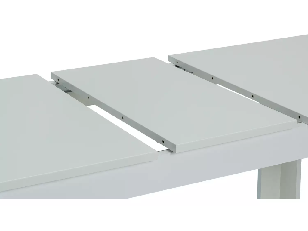 Miami Gloss Extending 8 Seater Dining Table Only - White - 160-200cm