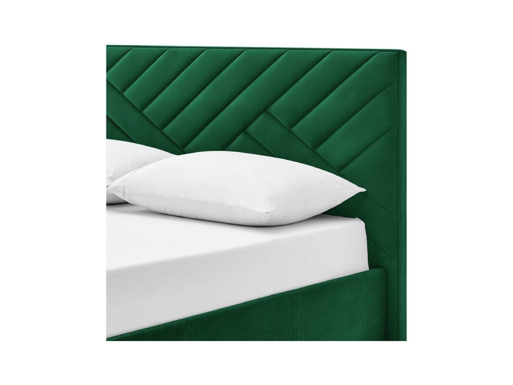 Luca Small Double End Lift Ottoman Bed - Green