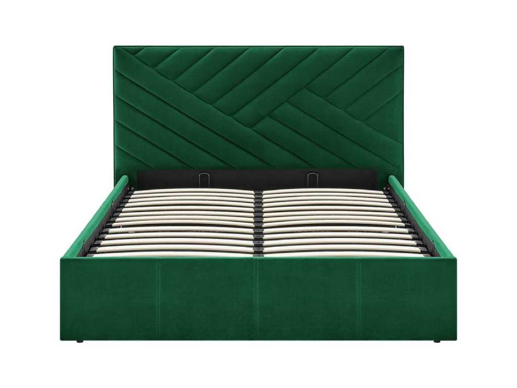 Luca Small Double End Lift Ottoman Bed - Green