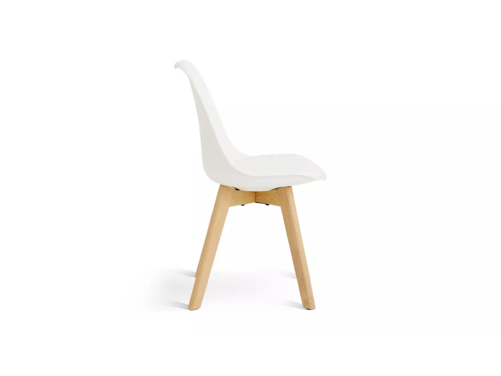 Habitat Jerry Pair of Dining Chair - White