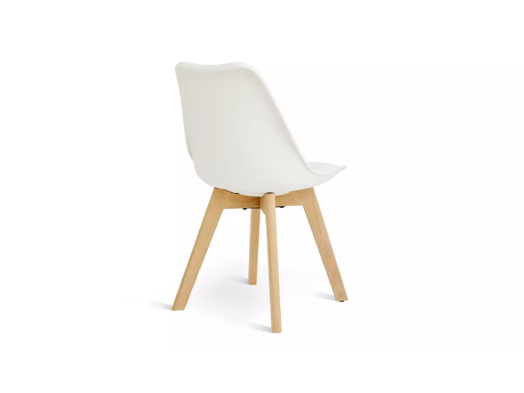 Habitat Jerry Pair of Dining Chair - White