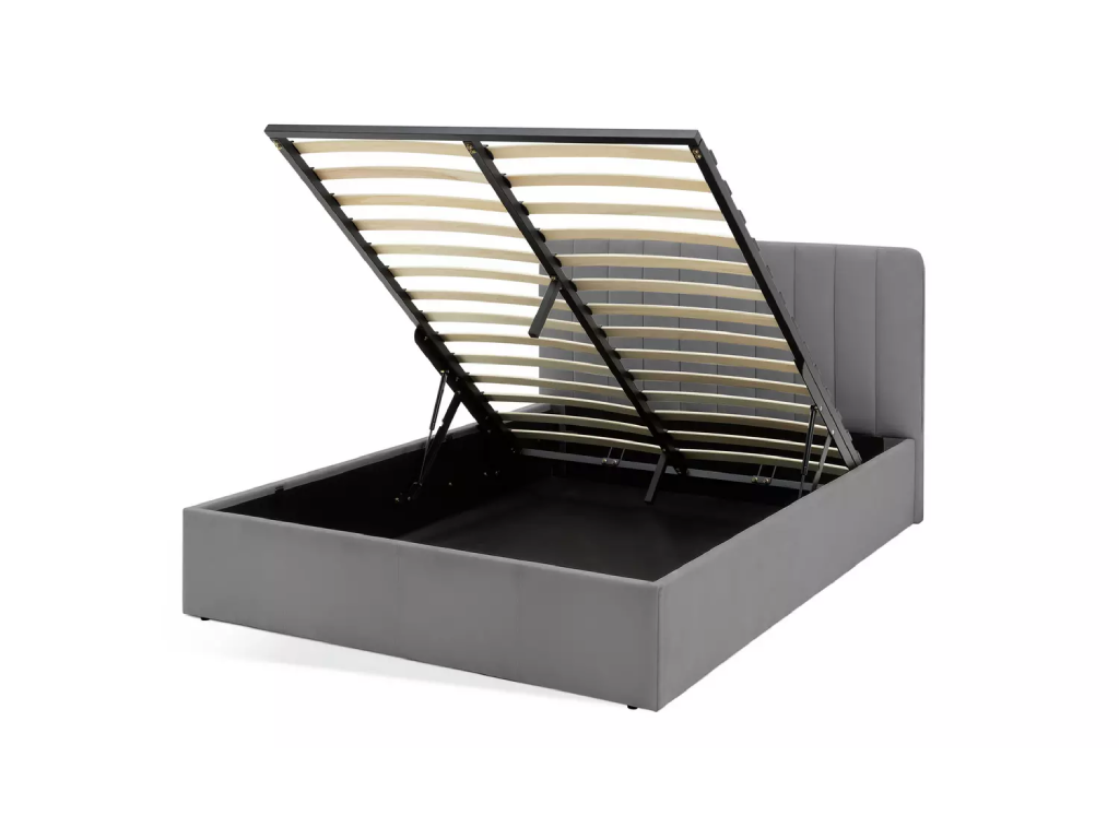 Pandora Small Double End Lift Ottoman Bed - Grey