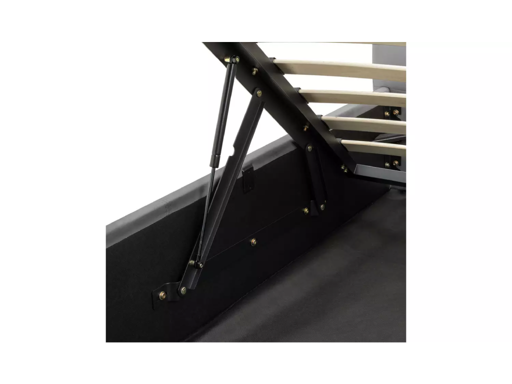 Pandora Small Double End Lift Ottoman Bed - Grey