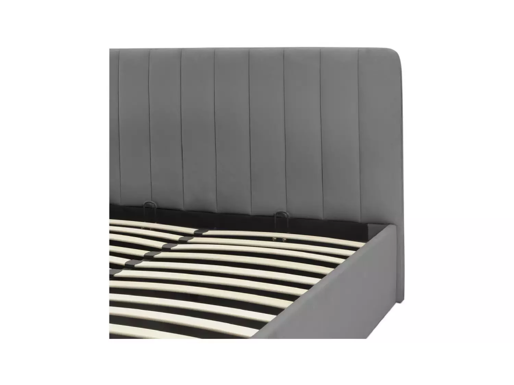 Pandora Small Double End Lift Ottoman Bed - Grey