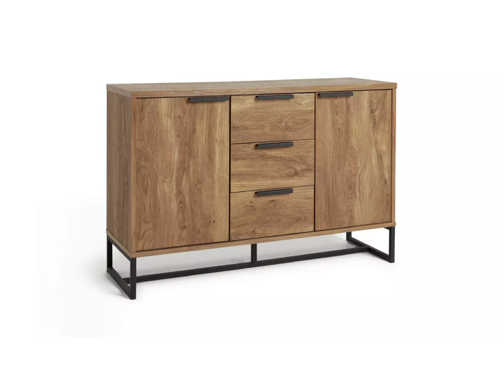 Habitat Nomad 2 Door 3 Drawer Sideboard - Natural