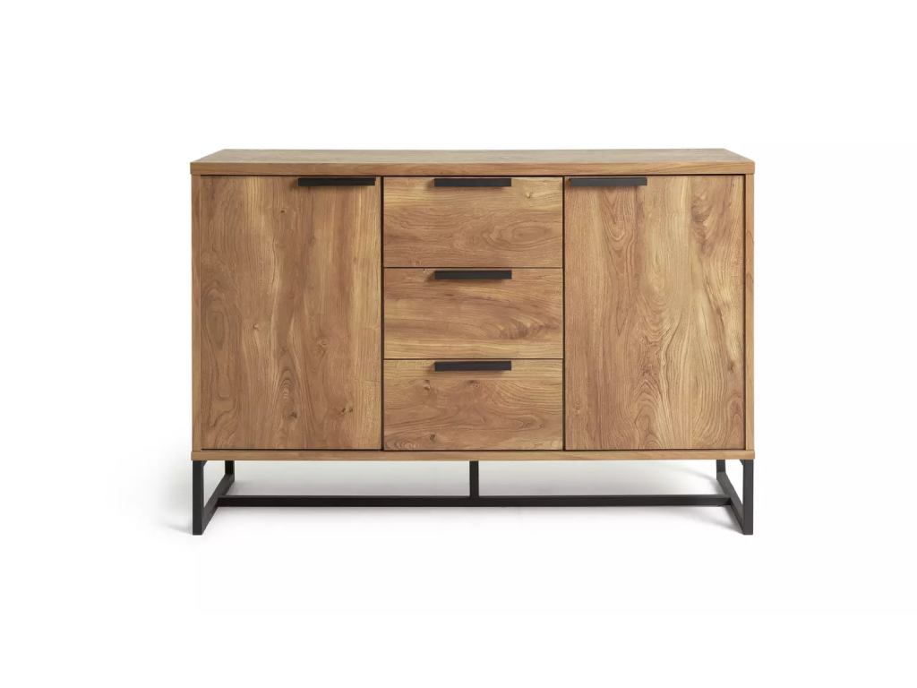 Habitat Nomad 2 Door 3 Drawer Sideboard - Natural