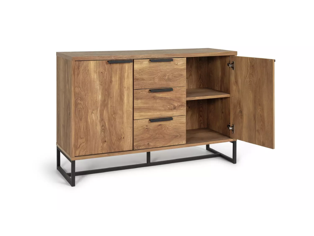 Habitat Nomad 2 Door 3 Drawer Sideboard - Natural