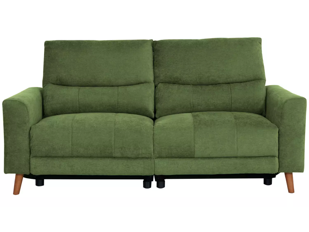 Ezra Fabric 3 Seater Recliner Sofa - Green