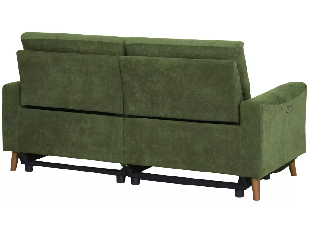 Ezra Fabric 3 Seater Recliner Sofa - Green