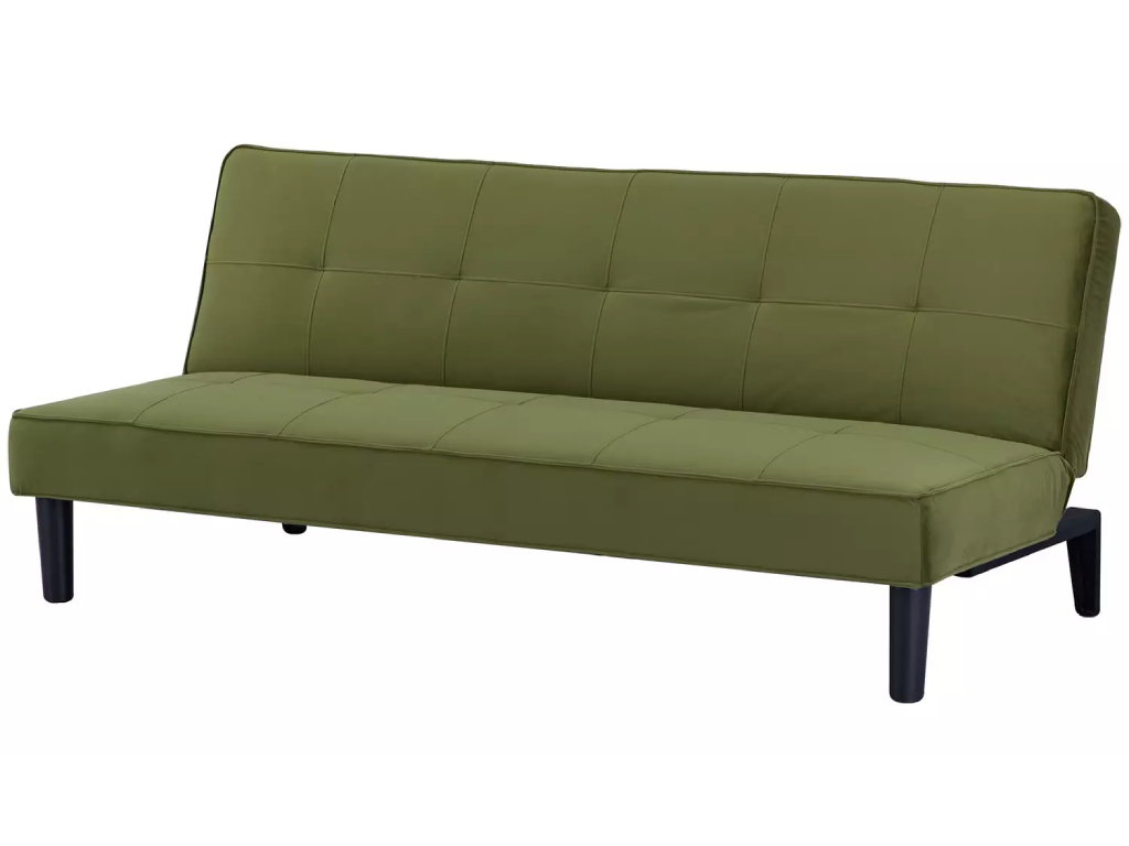 Patsy Fabric 2 Seater Clic Clac Sofa Bed - Green